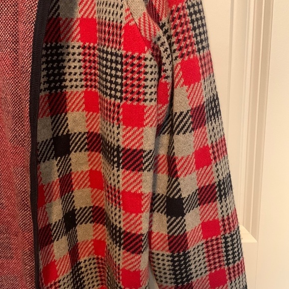 Jones New York Women Houndstooth Knit Plaid Sweater Long Duster Jacket NWT Small - Picture 11 of 14